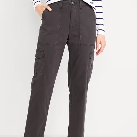 NWT Old Navy High-Waisted OGC Chino Cargo Pants in Panther - Picture 1 of 5